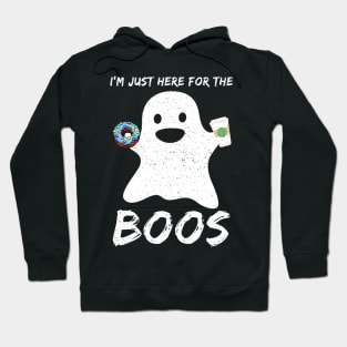 Boo Love Donut Coffee Trick or Treat Halloween Hoodie